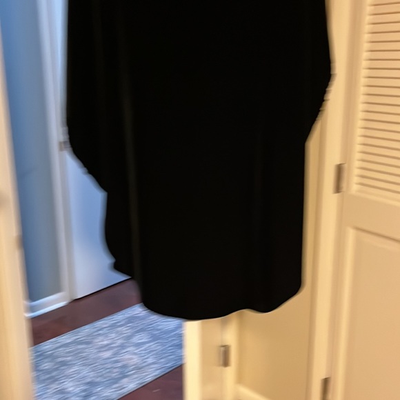 Women’s elegant dress, back is longer and beautiful thin velvet black - Picture 9 of 9